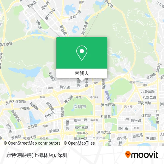 康特诗眼镜(上梅林店)地图