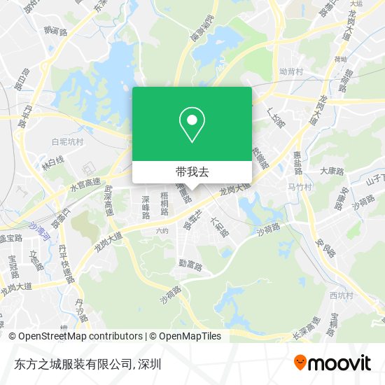 东方之城服装有限公司地图