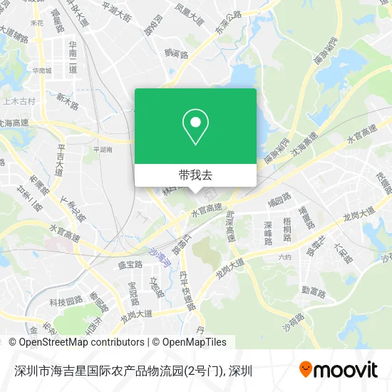 深圳市海吉星国际农产品物流园(2号门)地图