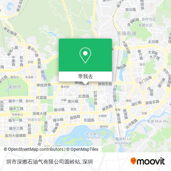 圳市深燃石油气有限公司圆岭站地图