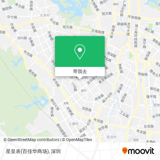 星皇表(百佳华商场)地图