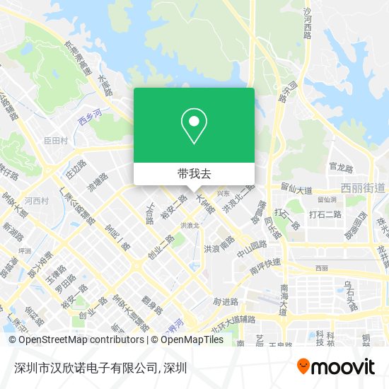 深圳市汉欣诺电子有限公司地图