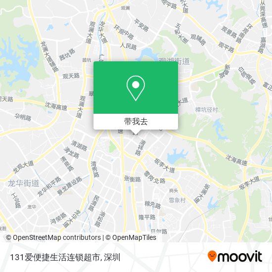 131爱便捷生活连锁超市地图