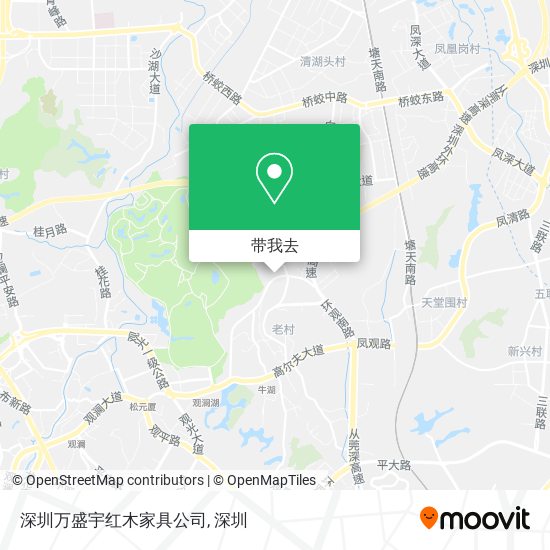 深圳万盛宇红木家具公司地图