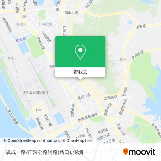 凯成一路/广深公路辅路(路口)地图