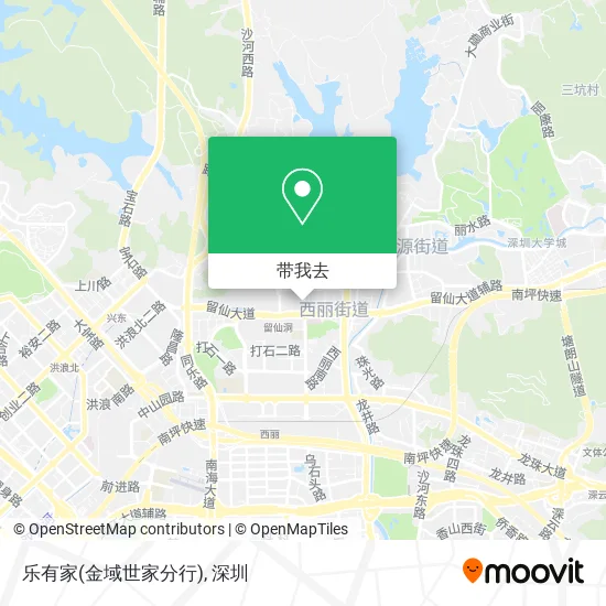 乐有家(金域世家分行)地图