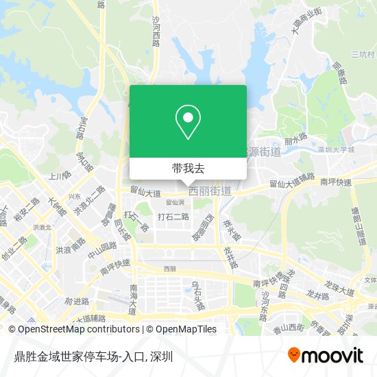 鼎胜金域世家停车场-入口地图