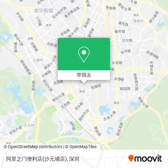 阿里之门便利店(沙元埔店)地图