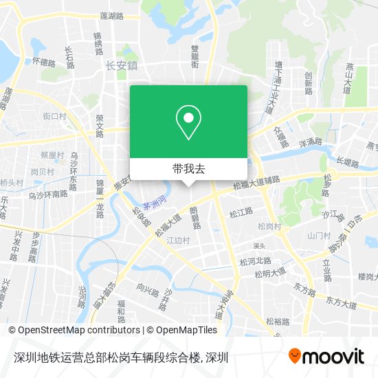 深圳地铁运营总部松岗车辆段综合楼地图
