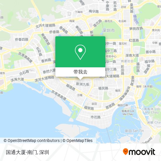 国通大厦-南门地图