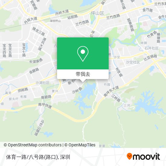 体育一路/八号路(路口)地图