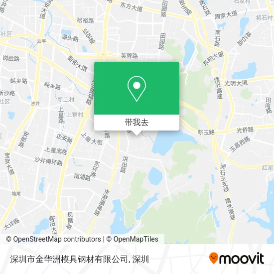 深圳市金华洲模具钢材有限公司地图