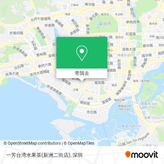 一芳台湾水果茶(新洲二街店)地图