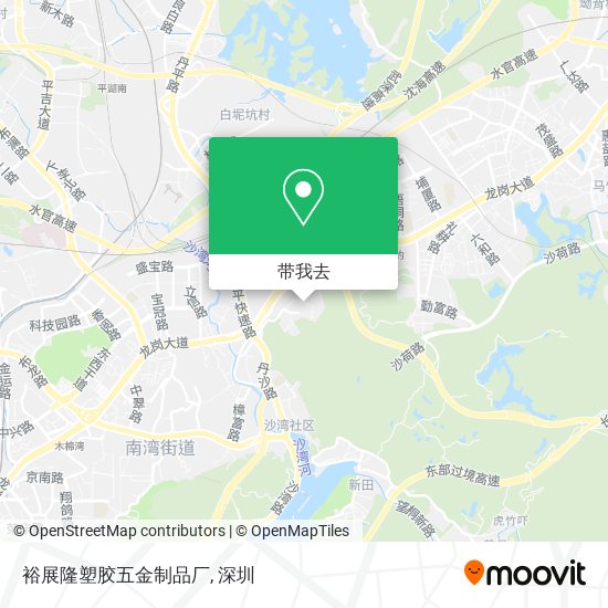 裕展隆塑胶五金制品厂地图