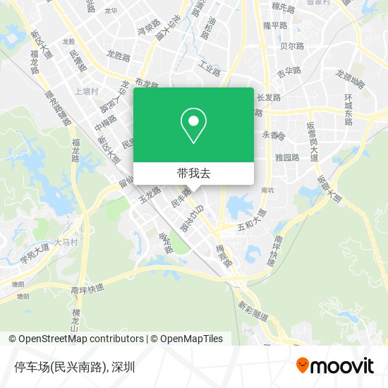 停车场(民兴南路)地图