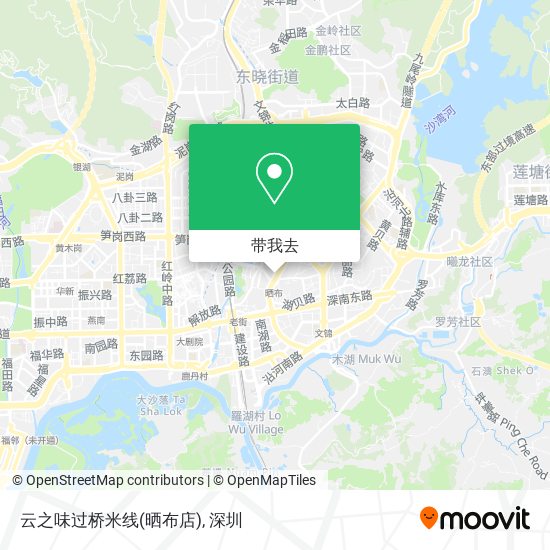 云之味过桥米线(晒布店)地图