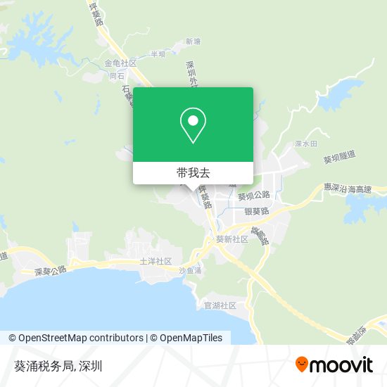 葵涌税务局地图