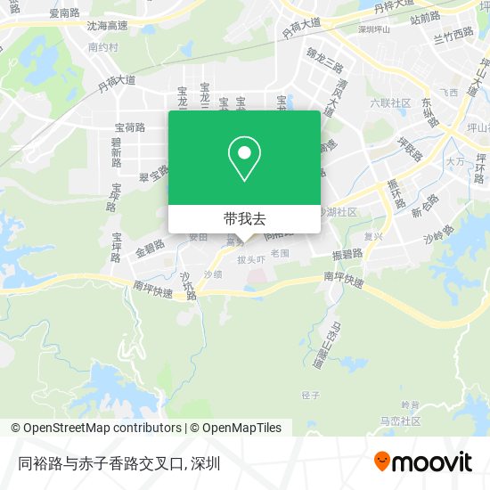 同裕路与赤子香路交叉口地图