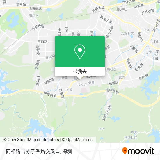 同裕路与赤子香路交叉口地图