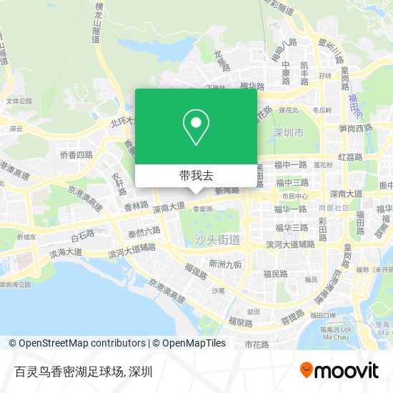 百灵鸟香密湖足球场地图