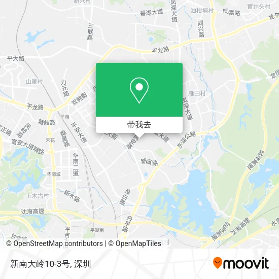 新南大岭10-3号地图