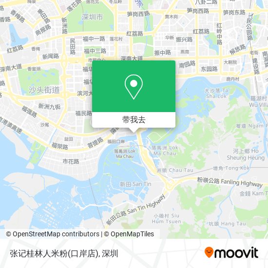 张记桂林人米粉(口岸店)地图