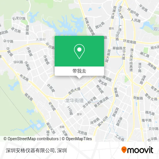 深圳安格仪器有限公司地图