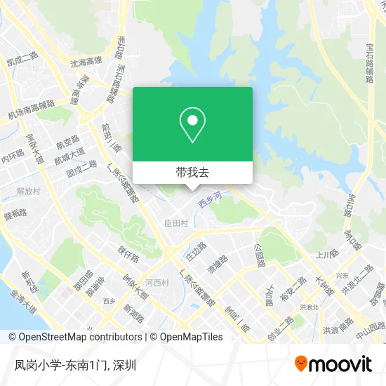 凤岗小学-东南1门地图
