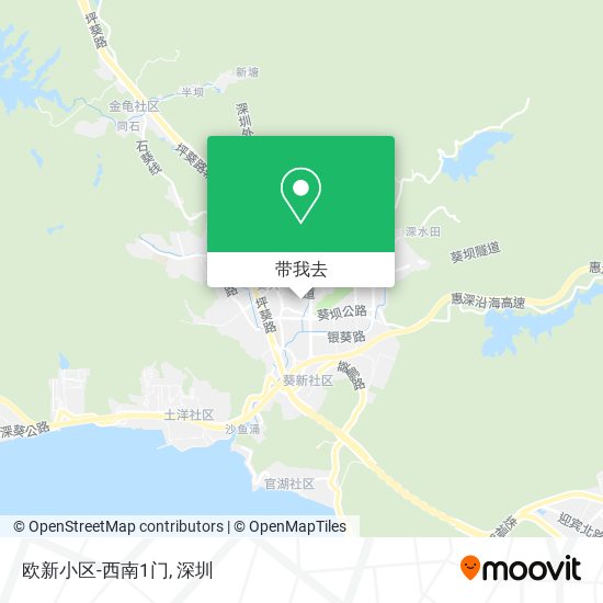 欧新小区-西南1门地图