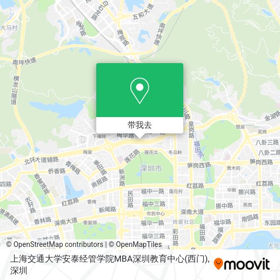 上海交通大学安泰经管学院MBA深圳教育中心(西门)地图
