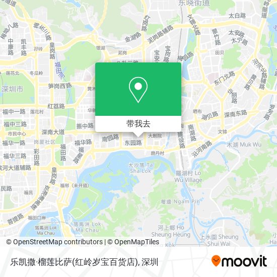 乐凯撒·榴莲比萨(红岭岁宝百货店)地图