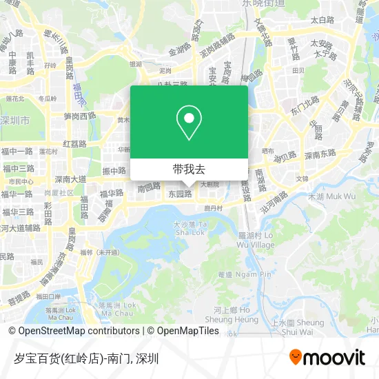 岁宝百货(红岭店)-南门地图