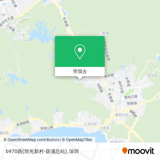 b970路(坝光新村-葵涌总站)地图