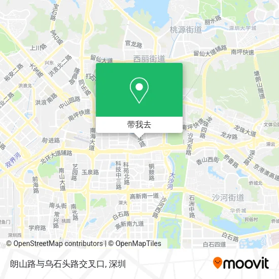 朗山路与乌石头路交叉口地图