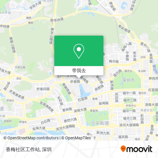 香梅社区工作站地图