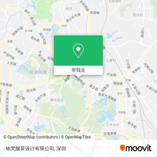 铭梵服装设计有限公司地图