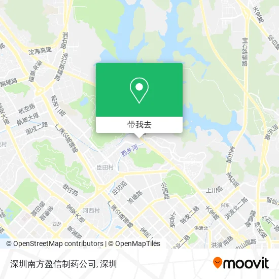 深圳南方盈信制药公司地图