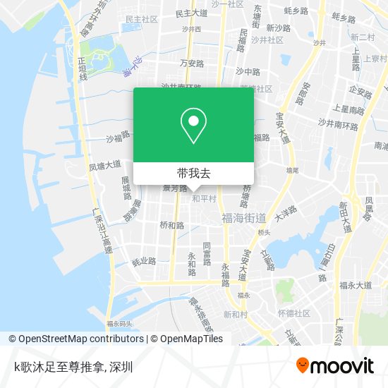 k歌沐足至尊推拿地图
