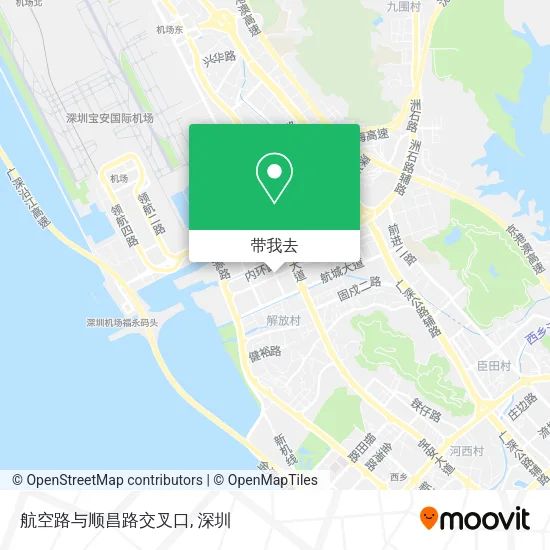 航空路与顺昌路交叉口地图