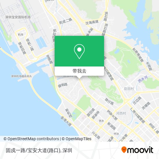 固戍一路/宝安大道(路口)地图