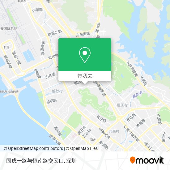 固戍一路与恒南路交叉口地图