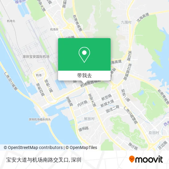 宝安大道与机场南路交叉口地图