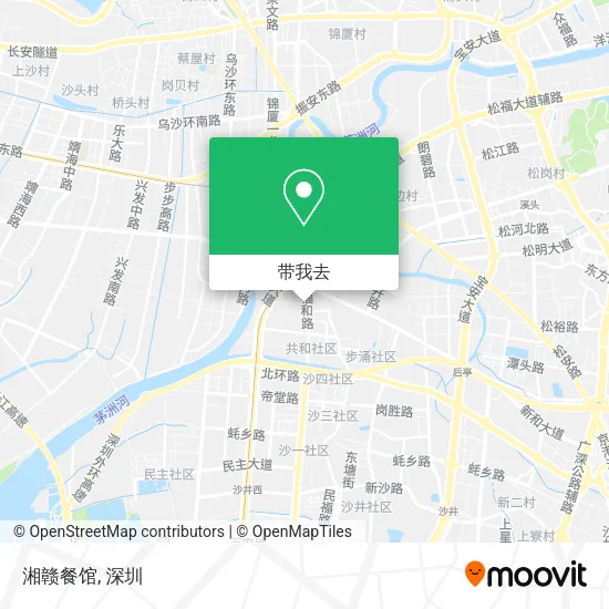 湘赣餐馆地图