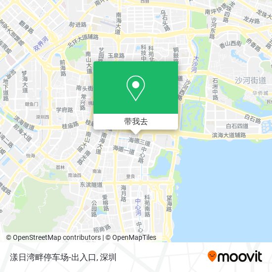 漾日湾畔停车场-出入口地图