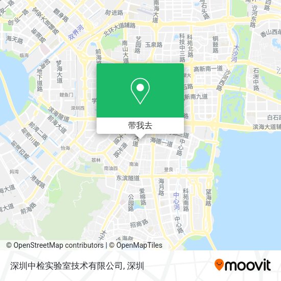 深圳中检实验室技术有限公司地图