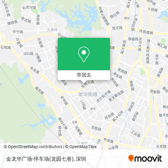 金龙华广场-停车场(龙园七巷)地图