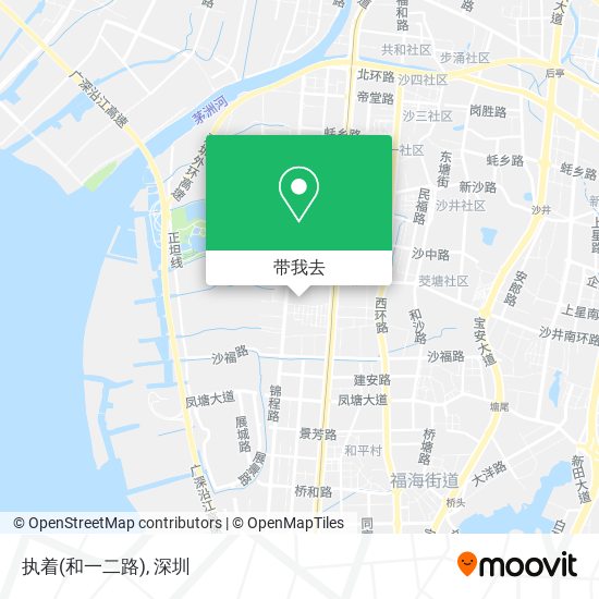 执着(和一二路)地图