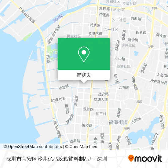 深圳市宝安区沙井亿品胶粘辅料制品厂地图