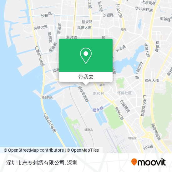 深圳市志专刺绣有限公司地图