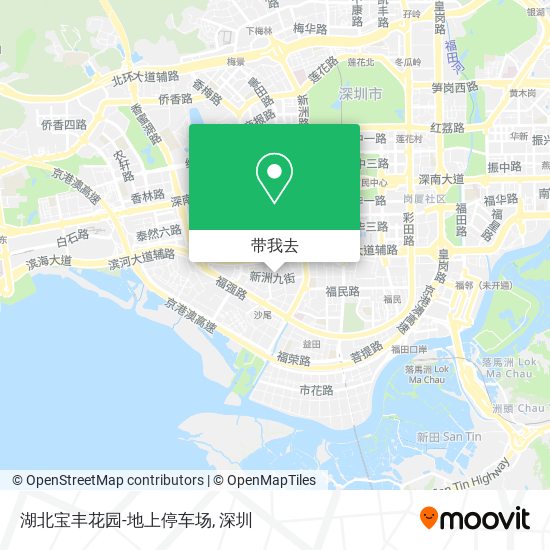 湖北宝丰花园-地上停车场地图